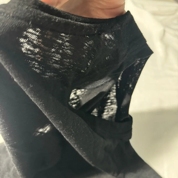 Athleta Tank Burnout Black Cotton Size XS - Picture 3 of 8